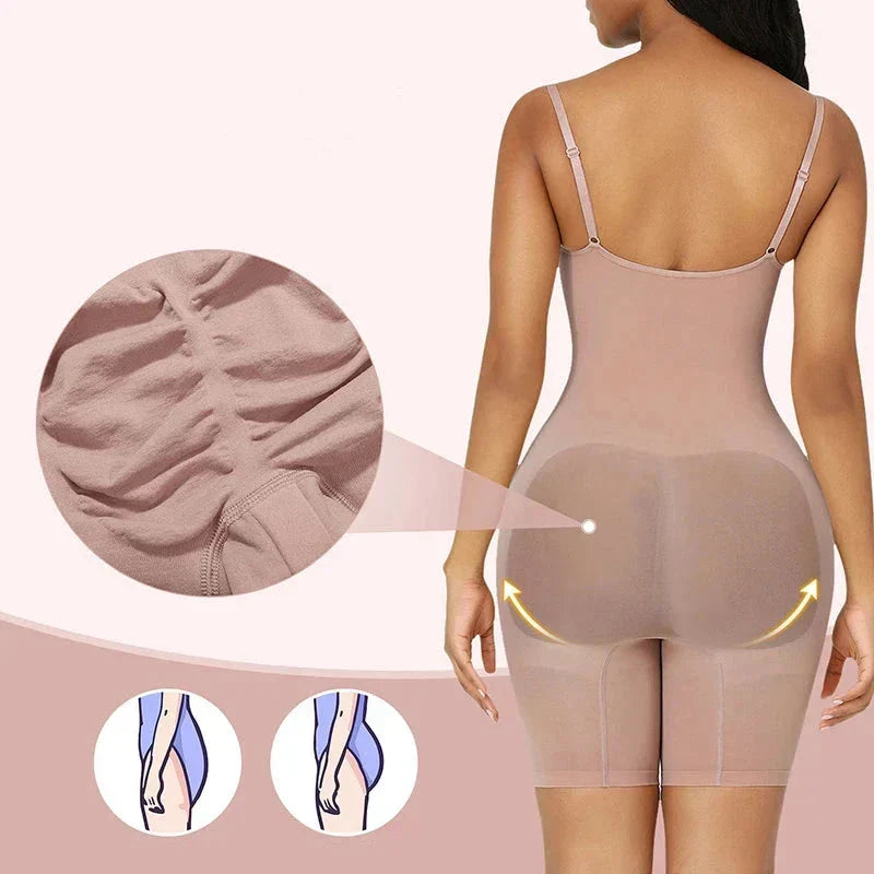 Seamless Shaping Bodysuit – CurveLuxe™ for a Sculpted Waist and Natural Lift